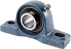 Tritan - 1" ID, 5.5118" OAL x 2.7953" OAH Pillow Block - 1,765 Lb Static Cap, 3,147 Lb Dyn Cap, 4.13" Btw Mnt Hole Ctrs, 1-7/16" Base-to-Ctr Ht, Cast Iron/Steel - Caliber Tooling