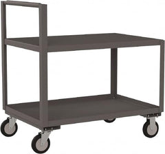 Jamco - 1,200 Lb Capacity, 30" Wide x 48" Long x 27" High Standard Utility Cart - 2 Shelf, Steel - Caliber Tooling