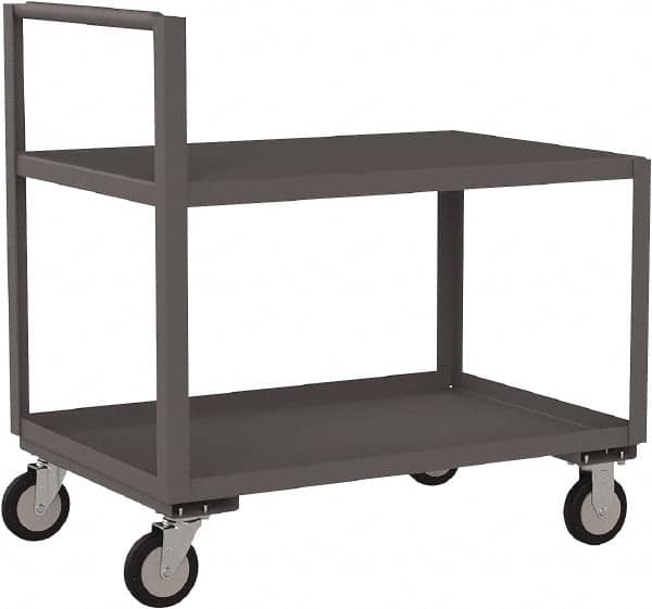 Jamco - 1,200 Lb Capacity, 24" Wide x 48" Long x 27" High Standard Utility Cart - 2 Shelf, Steel - Caliber Tooling