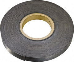 Mag-Mate - 600" Long x 3/4" Wide x 1/8" Thick Flexible Magnetic Strip - 10.5 Lb Max Pull Force, 6 Linear Ft/Lb Magnetic Pull Force, Plain Back, Dark Brown - Caliber Tooling