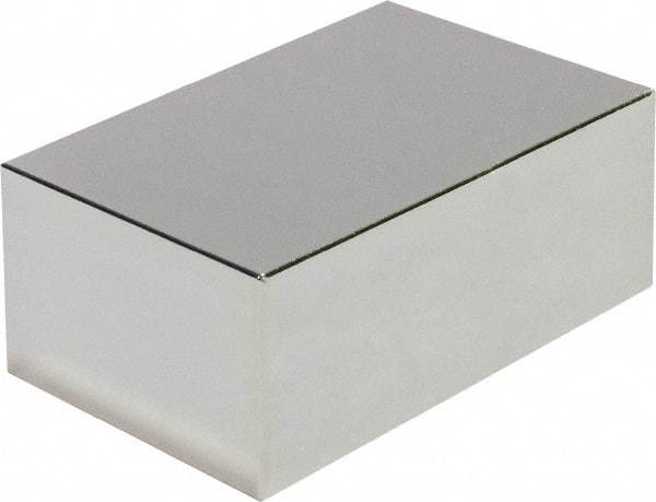 Mag-Mate - 6 Lb Max Holding Capacity Neodymium Rare Earth Block Magnet - 3/4" Long x 1/4" Wide x 0.34" High, 180°F Max Operating Temp - Caliber Tooling