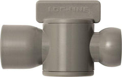 Loc-Line - 10 Piece, 1/2" ID Coolant Hose Female NPT Valve - Female to Female Connection, Acetal Copolymer Body, NPT, Use with Loc-Line Modular Hose Systems - Caliber Tooling