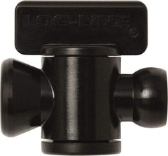 Loc-Line - 10 Piece, 1/4" ID Coolant Hose In-Line Check Valve - Female to Ball Connection, Acetal Copolymer Body, Unthreaded, Use with Loc-Line Modular Hose Systems - Caliber Tooling