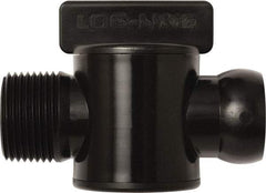 Loc-Line - 10 Piece, 3/4" ID Coolant Hose Male NPT Valve - Male to Female Connection, Acetal Copolymer Body, NPT, Use with Loc-Line Modular Hose Systems - Caliber Tooling