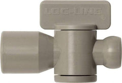 Loc-Line - 10 Piece, 1/4" ID Coolant Hose Female NPT Valve - Female to Female Connection, Acetal Copolymer Body, NPT, Use with Loc-Line Modular Hose Systems - Caliber Tooling