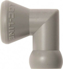 Loc-Line - 1/4" Hose Inside Diam, Coolant Hose Elbow - For Use with Loc-Line Modular Hose System, 20 Pieces - Caliber Tooling