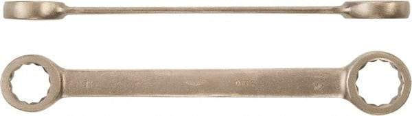 Ampco - 24mm x 27mm 12 Point Box Wrench - Double End, Aluminum Bronze, Plain Finish - Caliber Tooling
