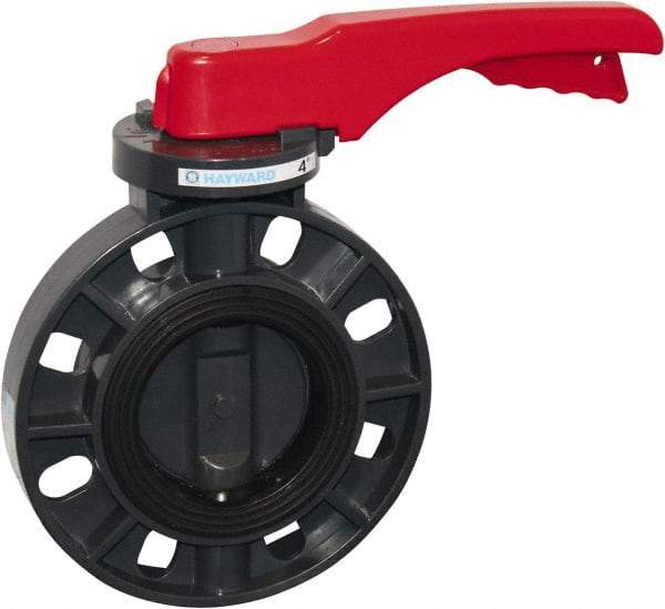 Hayward - 2" Pipe, Wafer Butterfly Valve - Lever Handle, ASTM D1784 Cell Class 12454 PVC Body, EPDM Seat, 150 WOG, PVC Disc, Stainless Steel Stem - Caliber Tooling