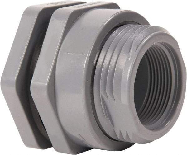 Hayward - 1" CPVC Plastic Pipe Bulkhead Tank Adapter - Schedule 80, Socket x Thread End Connections - Caliber Tooling