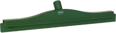 Vikan - 20" Rubber Blade Floor Squeegee - Double Edge, Green, Plastic Holder - Caliber Tooling