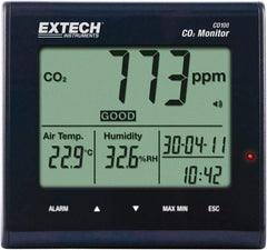 Extech - 23 to 122°F, 0 to 99.9% Humidity Range, Air Quality Monitor - Caliber Tooling