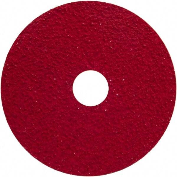 Norton - 5" Diam 7/8" Hole 24 Grit Fiber Disc - Very Coarse Grade, Ceramic Alumina - Caliber Tooling