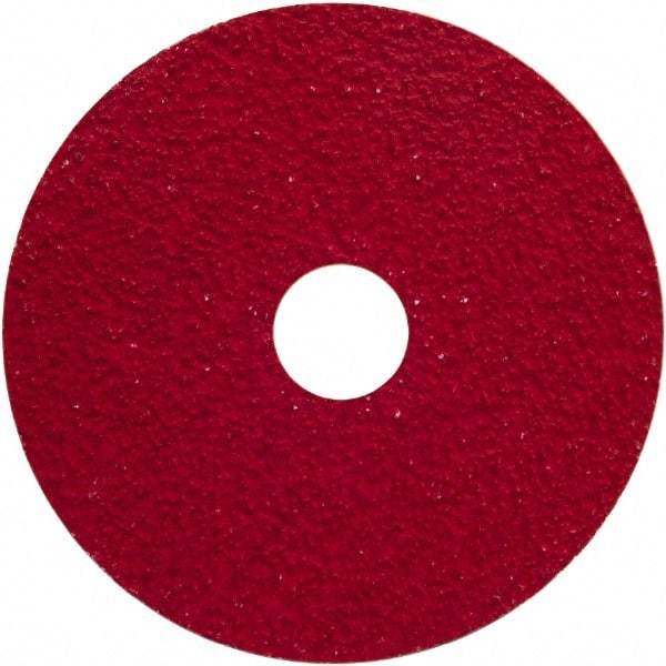 Norton - 4-1/2" Diam 7/8" Hole 50 Grit Fiber Disc - Coarse Grade, Ceramic Alumina - Caliber Tooling