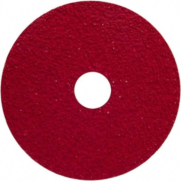 Norton - 5" Diam 7/8" Hole 60 Grit Fiber Disc - Coarse Grade, Ceramic Alumina - Caliber Tooling