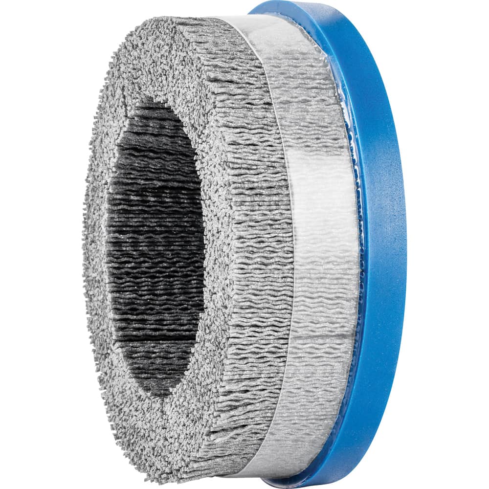 PFERD - Disc Brushes; Outside Diameter (Inch): 6 ; Grit: 80 ; Abrasive Material: Silicon Carbide ; Brush Type: Crimped ; Connector Type: Arbor ; Arbor Hole Size (Inch): 7/8 - Exact Industrial Supply