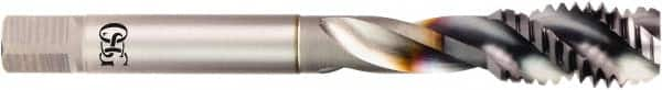 OSG - 7/8-14 UNF 4 Flute 3B Modified Bottoming Spiral Flute Tap - Powdered Metal, TiCN Finish, 125mm OAL, Right Hand Flute, Right Hand Thread, H4, Series 16505 - Caliber Tooling