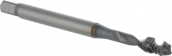 OSG - #10-24 UNC 2 Flute 2B Modified Bottoming Spiral Flute Tap - Powdered Metal, TiCN Finish, 70mm OAL, Right Hand Flute, Right Hand Thread, H3, Series 16505 - Caliber Tooling