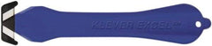 Klever Innovations - Fixed Safety Cutter - 1-1/4" Carbon Steel Blade, Blue Plastic Handle, 1 Blade Included - Caliber Tooling