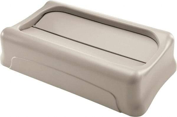 Rubbermaid - Rectangle Lid for Use with Rectangular Trash Cans - Beige, For Slim Jim Trash Cans - Caliber Tooling