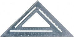 SAVAGE by SWANSON - 12" Blade Length x 12" Base Length, Aluminum Rafter Square - 1/4" Graduation - Caliber Tooling