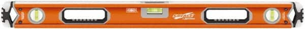 SAVAGE by SWANSON - 32" Long 3 Vial Box Beam Level - Aluminum, Orange - Caliber Tooling