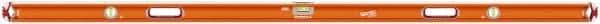 SAVAGE by SWANSON - Magnetic 78" Long 3 Vial Box Beam Level - Aluminum, Orange - Caliber Tooling