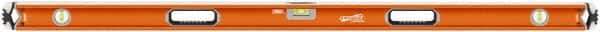 SAVAGE by SWANSON - 60" Long 3 Vial Box Beam Level - Aluminum, Orange - Caliber Tooling