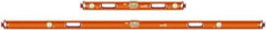 SAVAGE by SWANSON - Magnetic 32" & 78" Long 3 Vial Box Beam Level - Aluminum, Orange - Caliber Tooling