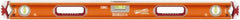 SAVAGE by SWANSON - Magnetic 36" Long 3 Vial Box Beam Level - Aluminum, Orange - Caliber Tooling