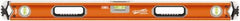 SAVAGE by SWANSON - 36" Long 3 Vial Box Beam Level - Aluminum, Orange - Caliber Tooling