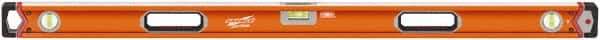 SAVAGE by SWANSON - 48" Long 3 Vial Box Beam Level - Aluminum, Orange - Caliber Tooling