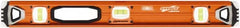 SAVAGE by SWANSON - 24" Long 3 Vial I-Beam Level - Aluminum, Orange - Caliber Tooling