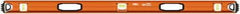 SAVAGE by SWANSON - 48" Long 3 Vial I-Beam Level - Aluminum, Orange - Caliber Tooling