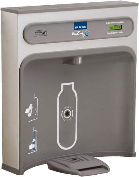 Halsey Taylor - 8 GPH Cooling Capacity Retro Fit Water Cooler & Fountain - Retro-Fit Bottle Filling Station, 20 to 105 psi, 0.20 hp, Stainless Steel - Caliber Tooling