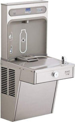 ELKAY - 8 GPH Cooling Capacity Barrier Free Wall Mounted Water Cooler & Fountain - Bottle Filling, 20 to 105 psi, 0.20 hp, Stainless Steel - Caliber Tooling