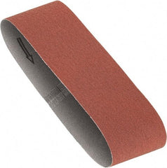 Porter-Cable - 3" Wide x 18" OAL, 40 Grit, Aluminum Oxide Abrasive Belt - Aluminum Oxide, Coarse, Coated, X Weighted Cloth Backing, Dry - Caliber Tooling