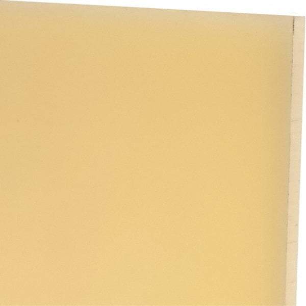 Made in USA - 1/4" Thick x 12" Wide x 1' Long, Polyurethane Sheet - Natural, 75D Hardness, ±0.015 Tolerance - Caliber Tooling