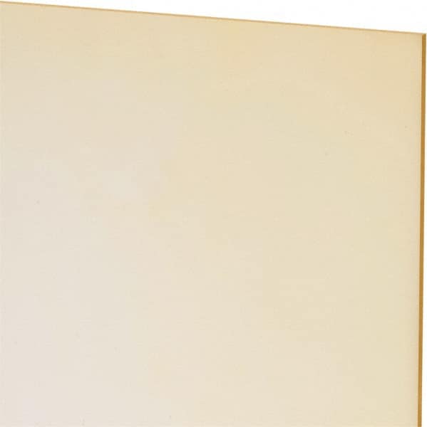 Made in USA - 1/16" Thick x 12" Wide x 1' Long, Polyurethane Sheet - Natural, 80A Hardness, ±0.010 Tolerance - Caliber Tooling