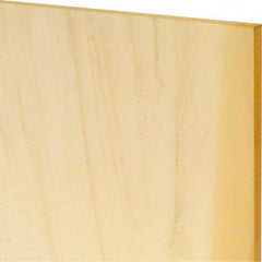 Made in USA - 1/8" Thick x 12" Wide x 1' Long, Polyurethane Sheet - Natural, 80A Hardness, ±0.010 Tolerance - Caliber Tooling