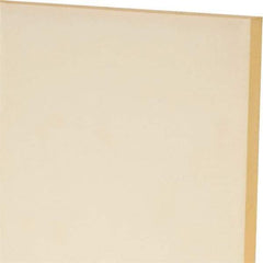 Made in USA - 1/4" Thick x 24" Wide x 1' Long, Polyurethane Sheet - Natural, 80A Hardness, ±0.015 Tolerance - Caliber Tooling