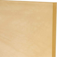 Made in USA - 3/8" Thick x 24" Wide x 1' Long, Polyurethane Sheet - Natural, 80A Hardness, ±0.015 Tolerance - Caliber Tooling