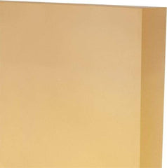 Made in USA - 1" Thick x 24" Wide x 1' Long, Polyurethane Sheet - Natural, 80A Hardness, ±0.025 Tolerance - Caliber Tooling