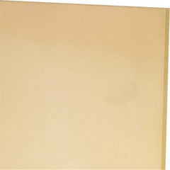 Made in USA - 1/8" Thick x 12" Wide x 1' Long, Polyurethane Sheet - Natural, 90A Hardness, ±0.010 Tolerance - Caliber Tooling