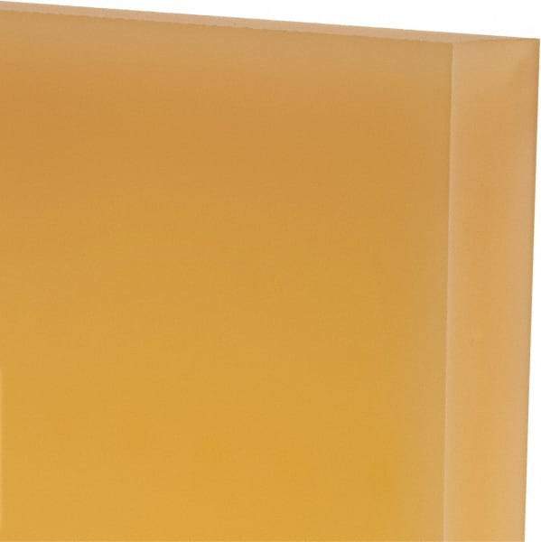 Made in USA - 1" Thick x 12" Wide x 1' Long, Polyurethane Sheet - Natural, 95A Hardness, ±0.025 Tolerance - Caliber Tooling