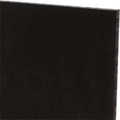 Made in USA - 1/8" Thick x 12" Wide x 1' Long, Polyurethane Sheet - Black, 60A Hardness, ±0.010 Tolerance - Caliber Tooling