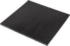 Made in USA - 3/8" Thick x 12" Wide x 1' Long, Polyurethane Sheet - Black, 60A Hardness, ±0.015 Tolerance - Caliber Tooling