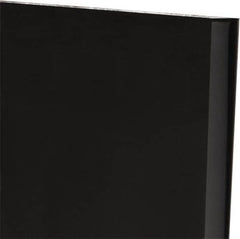 Made in USA - 3/4" Thick x 12" Wide x 1' Long, Polyurethane Sheet - Black, 60A Hardness, ±0.025 Tolerance - Caliber Tooling