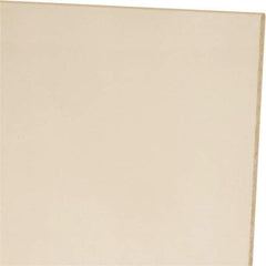 Made in USA - 1/8" Thick x 24" Wide x 1' Long, Polyurethane Sheet - Natural, 60A Hardness, ±0.010 Tolerance - Caliber Tooling