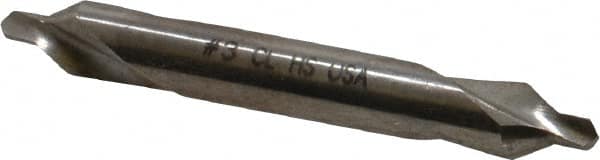 Chicago-Latrobe - #3 Plain Cut 60° Incl Angle High Speed Steel Combo Drill & Countersink - Caliber Tooling