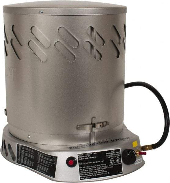 Heatstar - 75,000 to 200,000 BTU, Propane Convection Heater - 100 Lb Fuel Capacity, 15-1/4" Long x 18-1/4" Wide x 21-3/4" High - Caliber Tooling